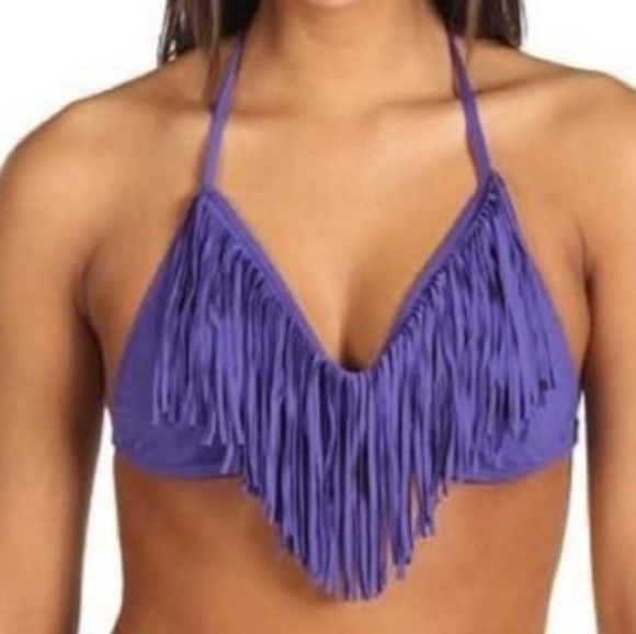 L Space Audrey Fringe Bikini Top - Picture 1 of 7
